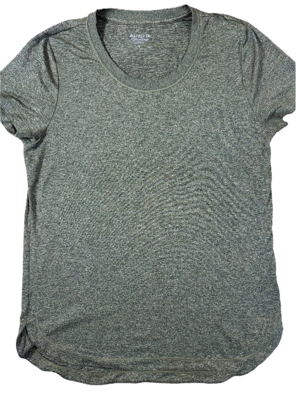 Athleta Women's Performance Short Sleeve T-Shirt Medium Green